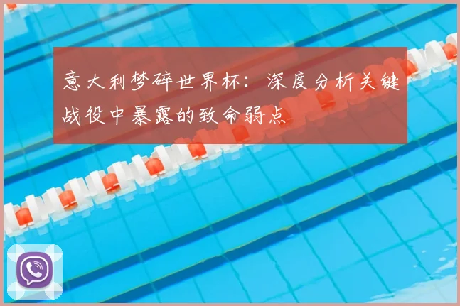 意大利梦碎世界杯：深度分析关键战役中暴露的致命弱点